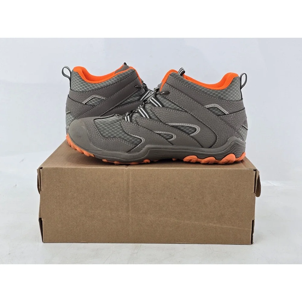 Merrell Chameleon 7 ACS Mid Hiking Boots Kids 5.5 Grey Orange MK262177 - New